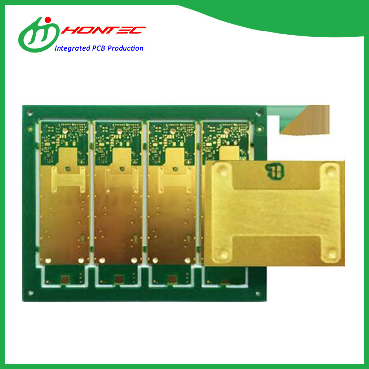 상감 구리 동전 PCB